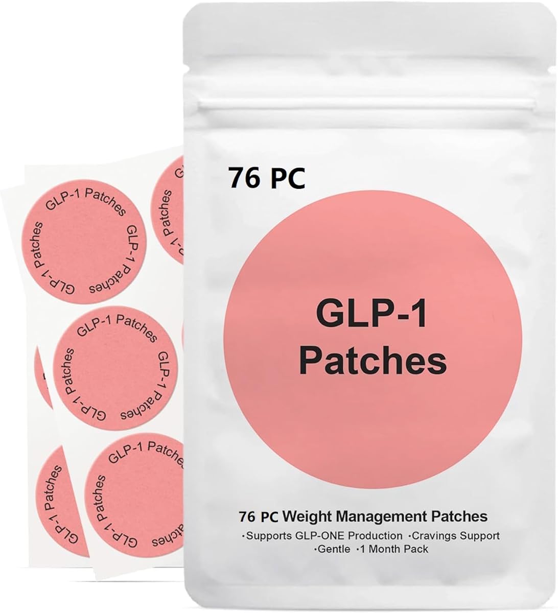 GLP-1 Patches, GLP1 Support for Women & Men,Natural Ingredients Cosmetic Patch 1 Pack - 30 Piece- Ideal for Busy Lifestyles