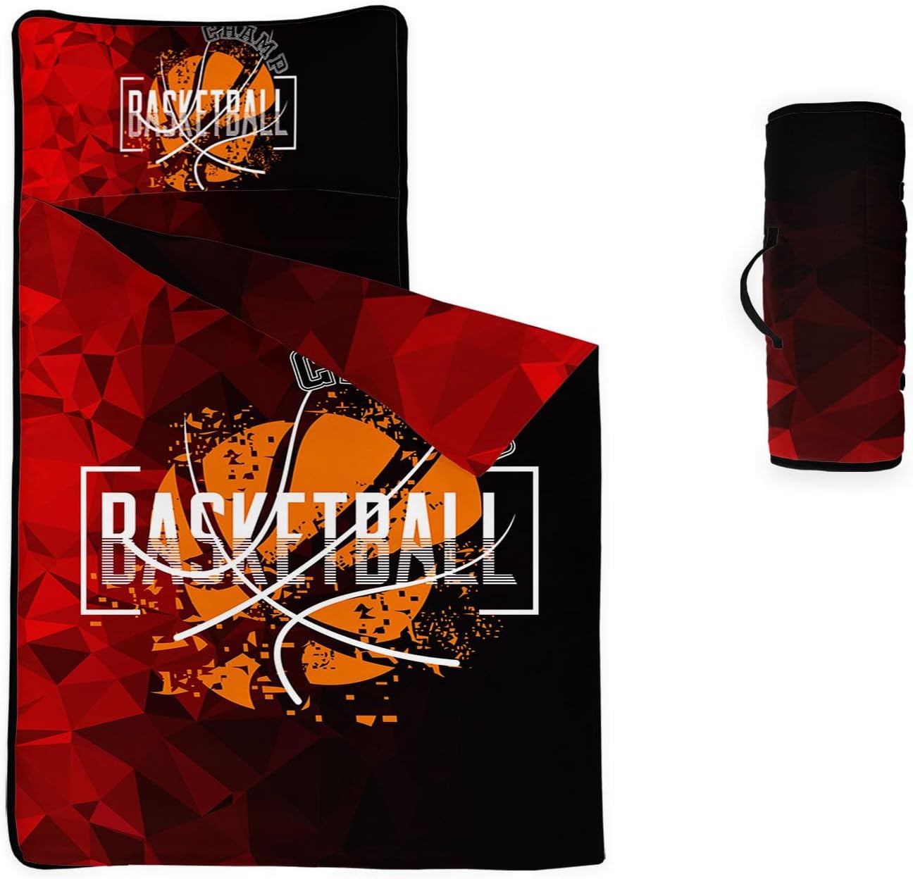 Nap Mat - Light Tie-dye Star Rainbow Unicorn Diamond Sleeping Bag with Removable Pillow- Nap Mat Set for Boys Girls