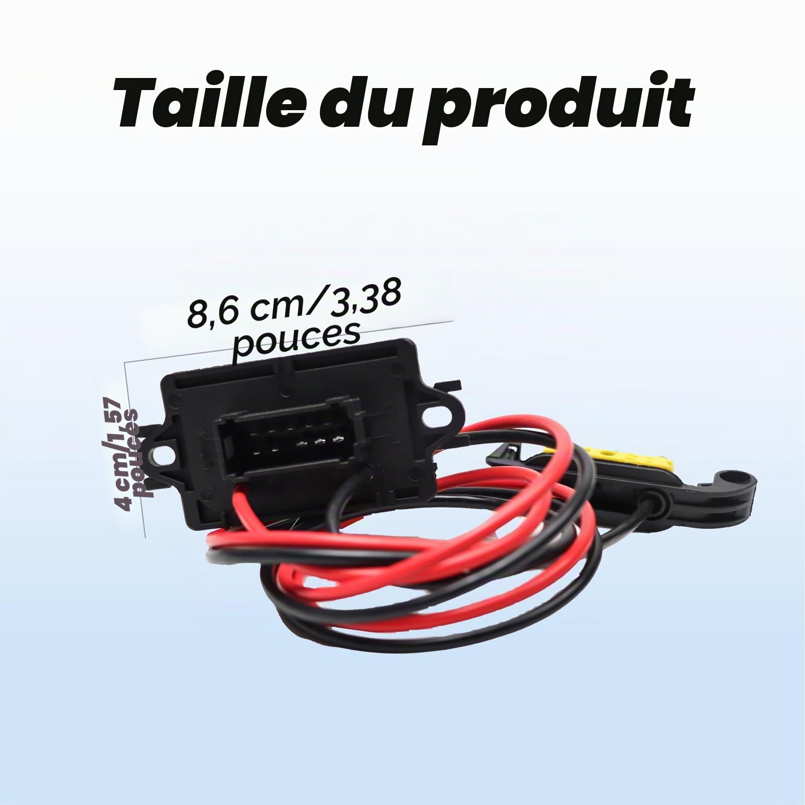 Kit de Résistance Chauffage de Ventilation 7701209803 Moteur Soufflerie avec Faisceau de Câblage Compatible avec MK3, Clio 3, Scenic 2, Grand Modus