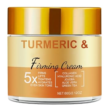 Turmeric Face Cream, Natural Turmeric Face Moisturizer for Lifting Hydrating Day-Night Anti-Aging Cream for Normal, Dry, Oily & Combination Skin 2.12 FL OZ