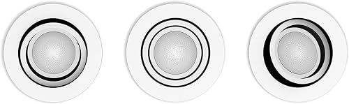 Philips Hue Centura Smart GU10 Spotlights, 3 Pack, White - 3