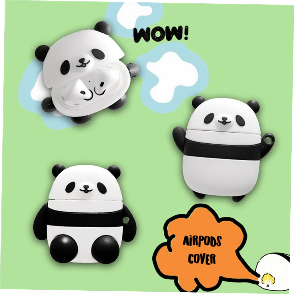 jojofuny 3 Piezas Caja De Auriculares Auriculares Caso De Dibujos Animados Cubierta De Auriculares Caso para Auriculares Ligero Cubierta De Auriculares Funda Protectora para Auriculares