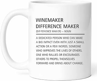 Winemaker Definition Mug - Vineyard Owner Coffee Cup - Wine Funny Gift From - Tea Mugs - Grape Grower Cups - 11 Oz Ceramic Gifts For Lovers, Birthday, Him, Her, Christmas, Season, Tasting, Worker