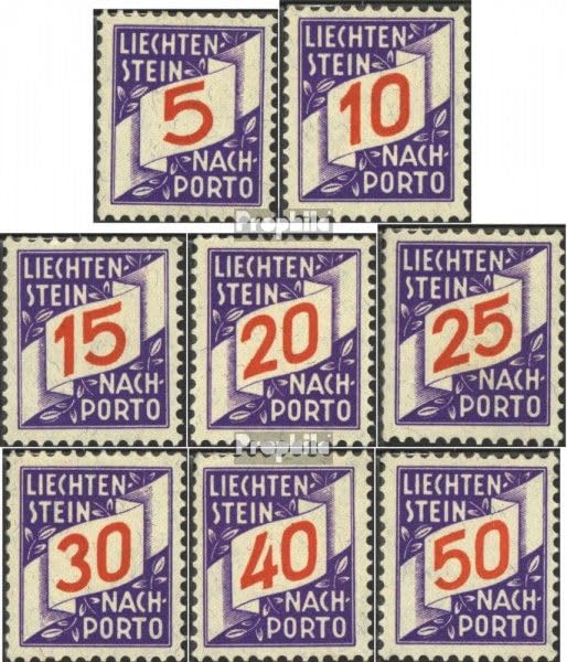 Sellos de correos para coleccionistas Liechtenstein 1928 Prophila p13-p20 serie completa