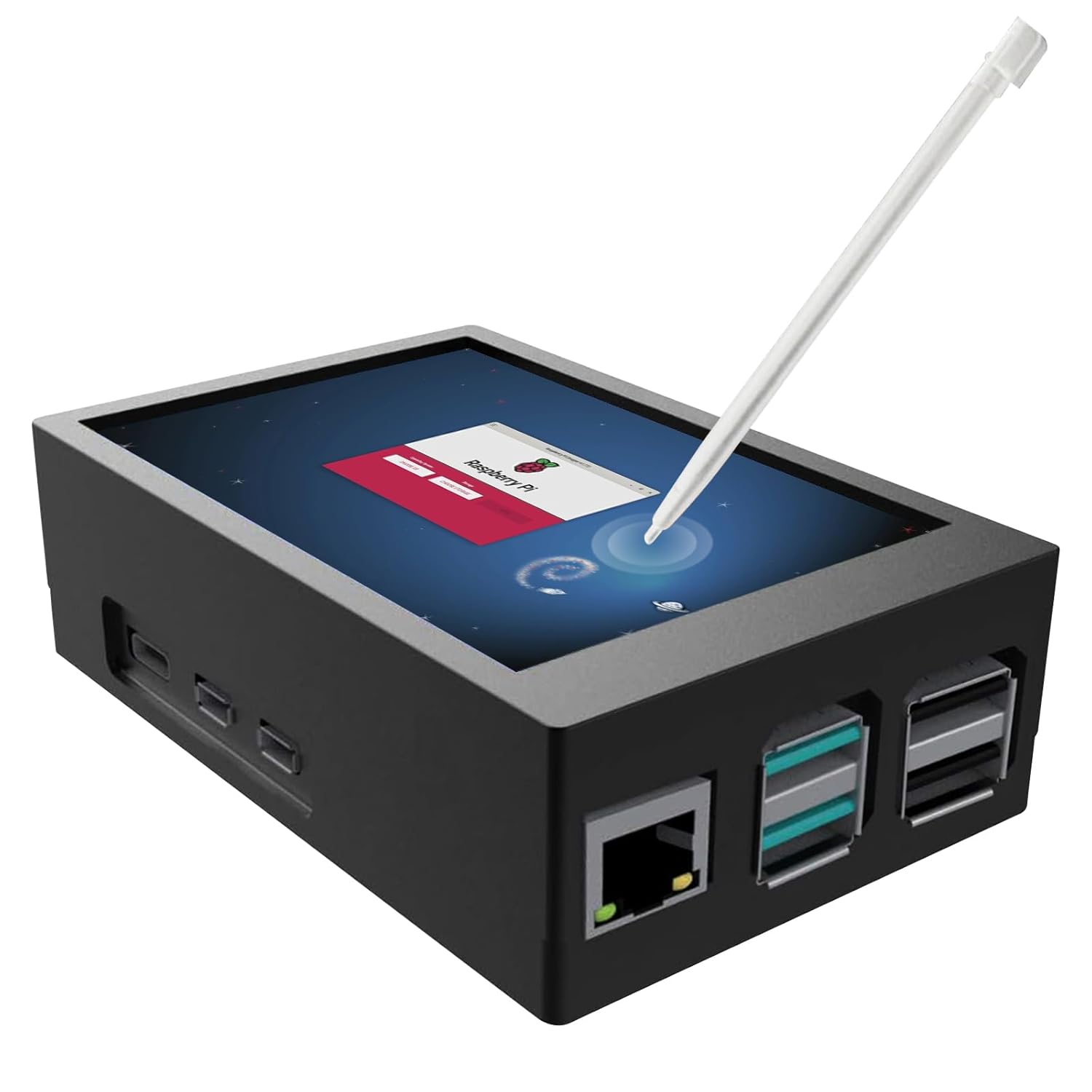 Mini Monitor for Raspberry Pi 5 3 5 Inch Monitor with Metal Case and Cooling Fan 320 x