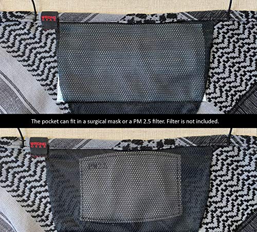 Warrior Lite Mask Shemagh Filter Cover Airsoft Biking Hiking Festival- Made in USA3