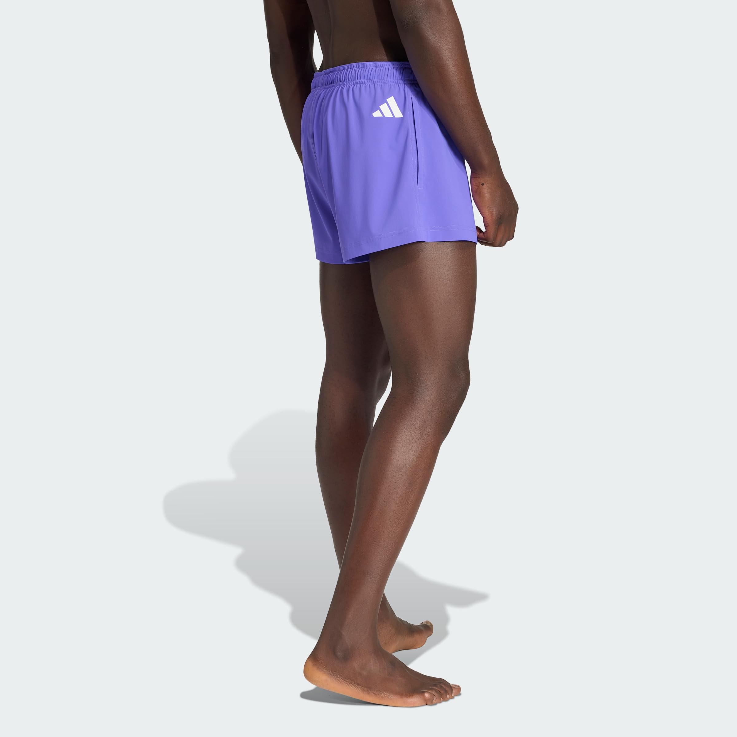 adidas Men Logo Stretchy Knit Swim Shorts 3 inch