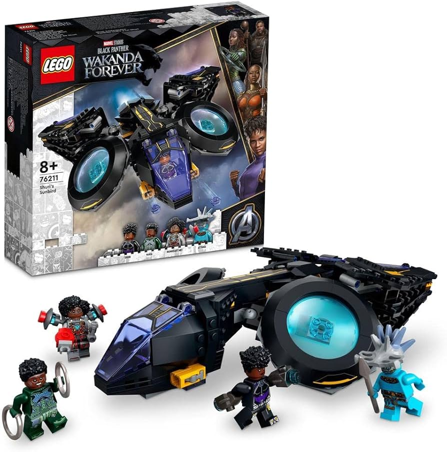 すみ Amazon.com: Lego 76211 Marvel Shuris Sunbird, Black Panther