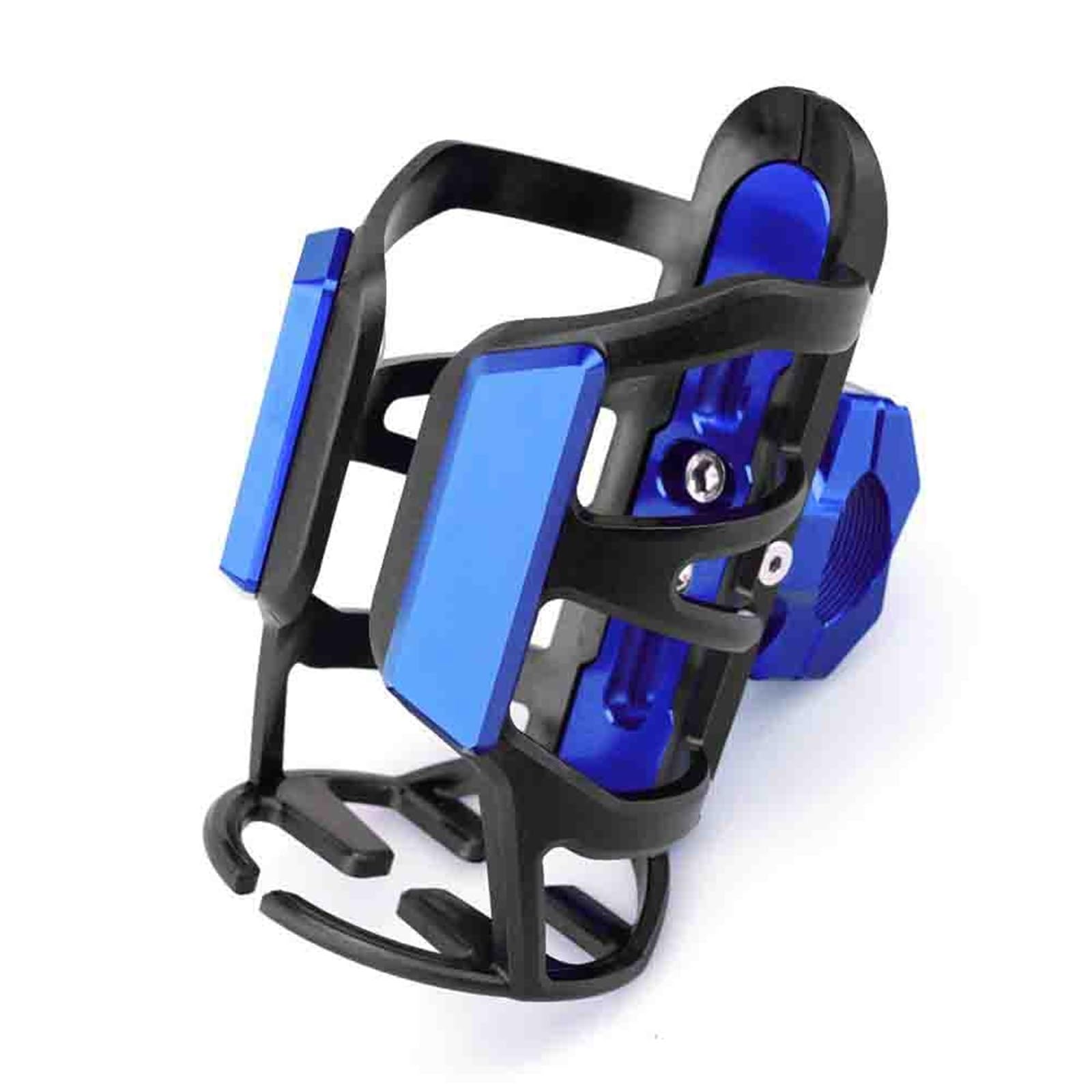 Motorrad CNC Wasserflasche Getränkehalter Für K&awasaki KLR650 KLR 650 KLR250 250 Flaschenhalter (Color : Blue)