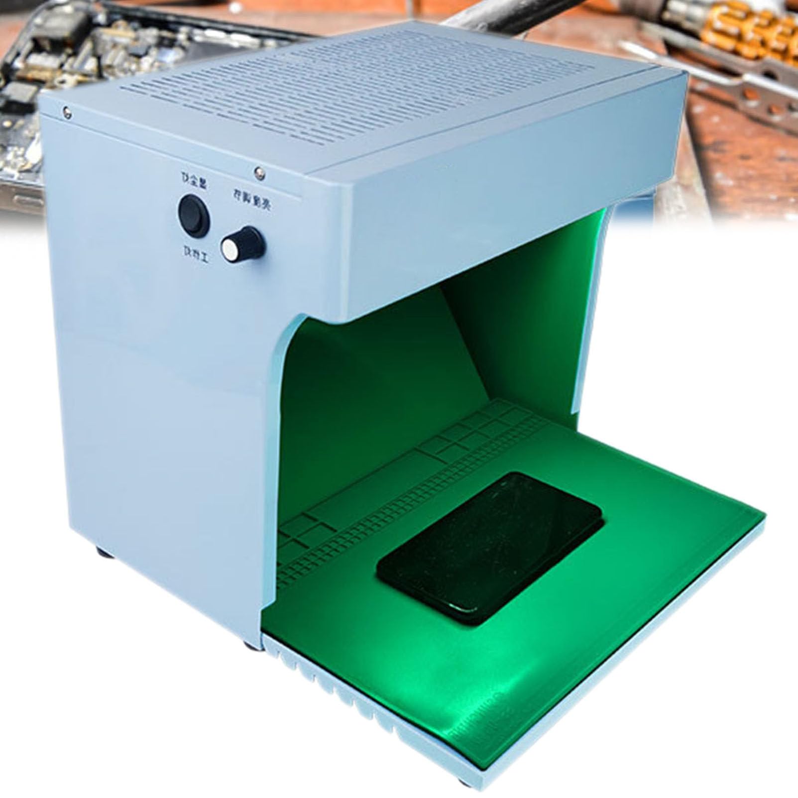 Vertikale Laminar Flow Hood Clean Bench für Handy Reparatur, Dual Fans für staubfreie Arbeitsumgebung