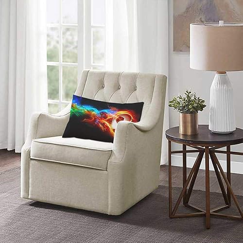 Miniatura 9 de EKOBLA Funda de almohada con diseño de caballos, caballos marrones y blancos, estampado de animales, grupo de vida silvestre, hojas verdes, árboles,