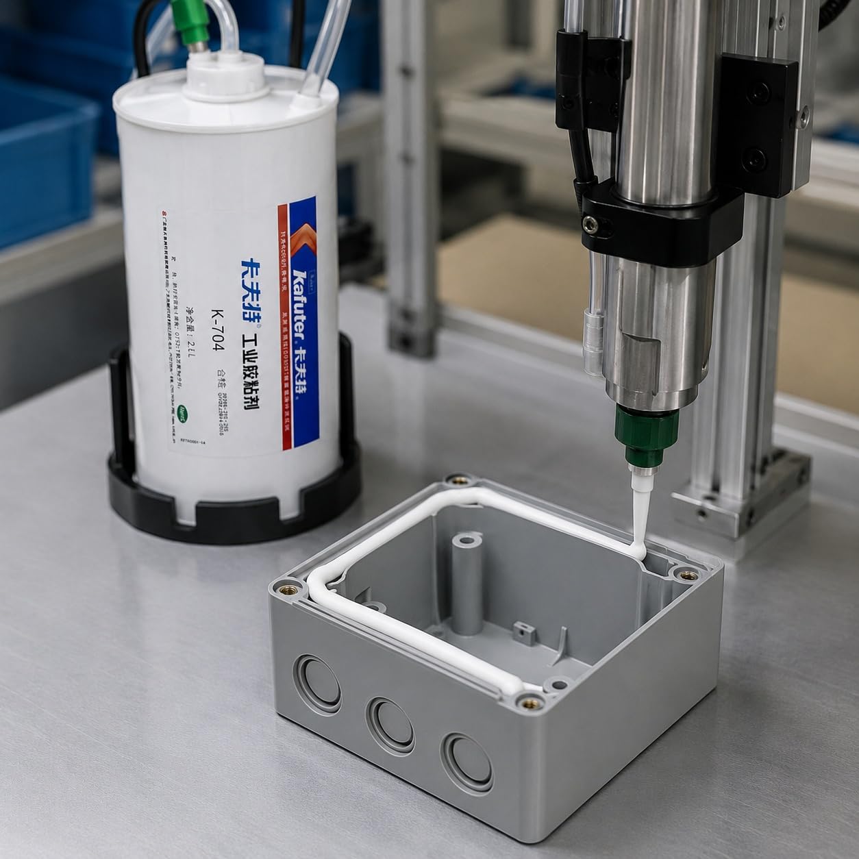VIDOO Kafuter K-704 Adhesivo de Silicona Fluido Optimizado para Plotter CNC XYZ 2,6 L, Líneas Dispensación Robótica Alto Volumen