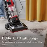 BISSELL CleanView Compact Upright Vacuum Cleaner, Scatter-Free Technology for Hard Floors, Powerful Suction, Lightweight Under 8 lbs, Easy Empty Dirt Container, Red, 3508B
