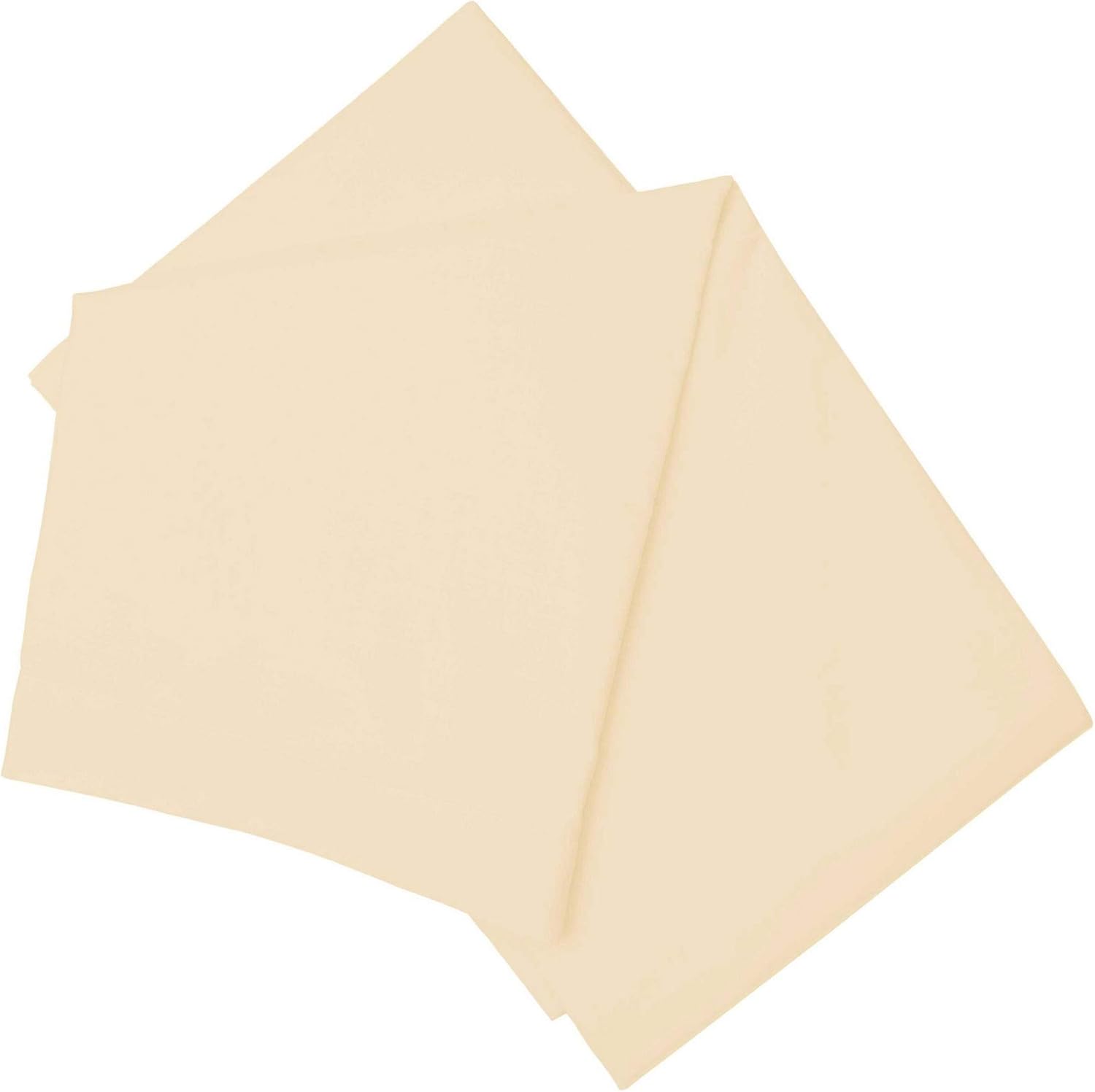 Belledorm Brushed Cotton Flat Sheet (Twin) (Cream)