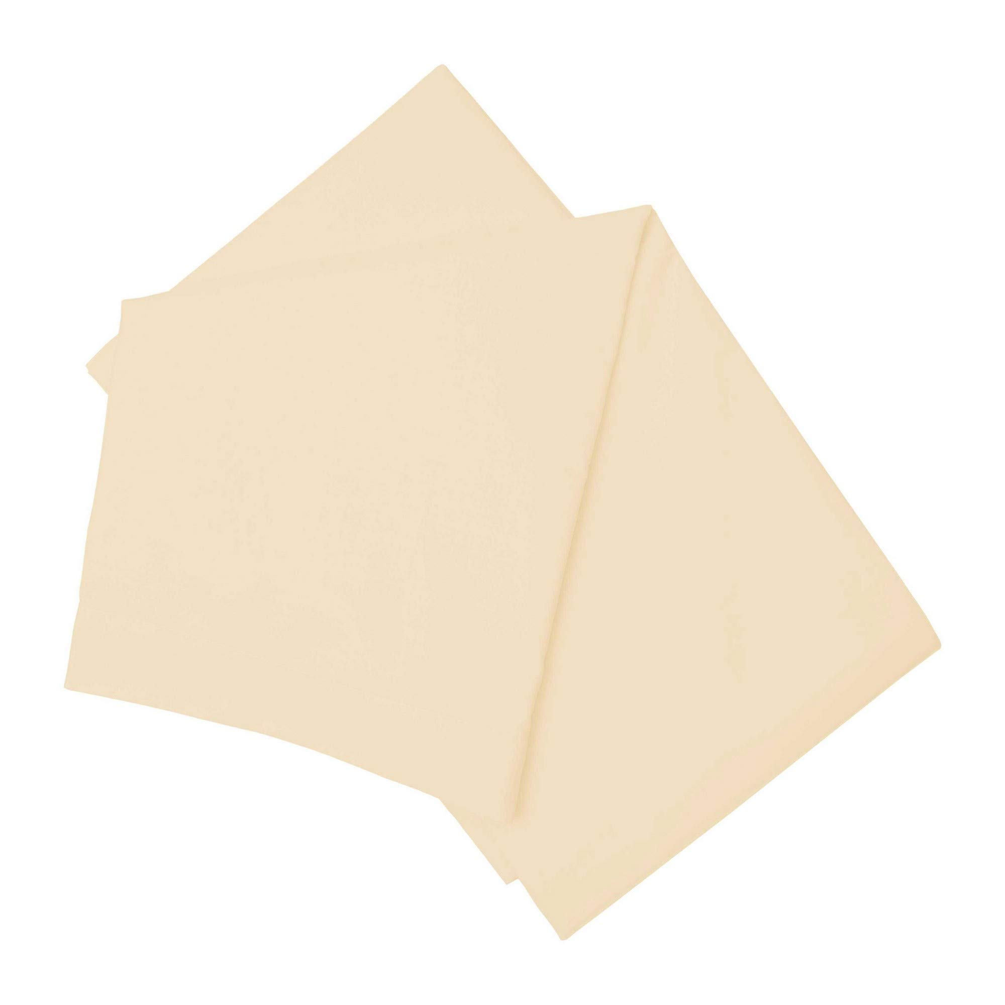 Belledorm Brushed Cotton Flat Sheet (Kingsize) (Cream)
