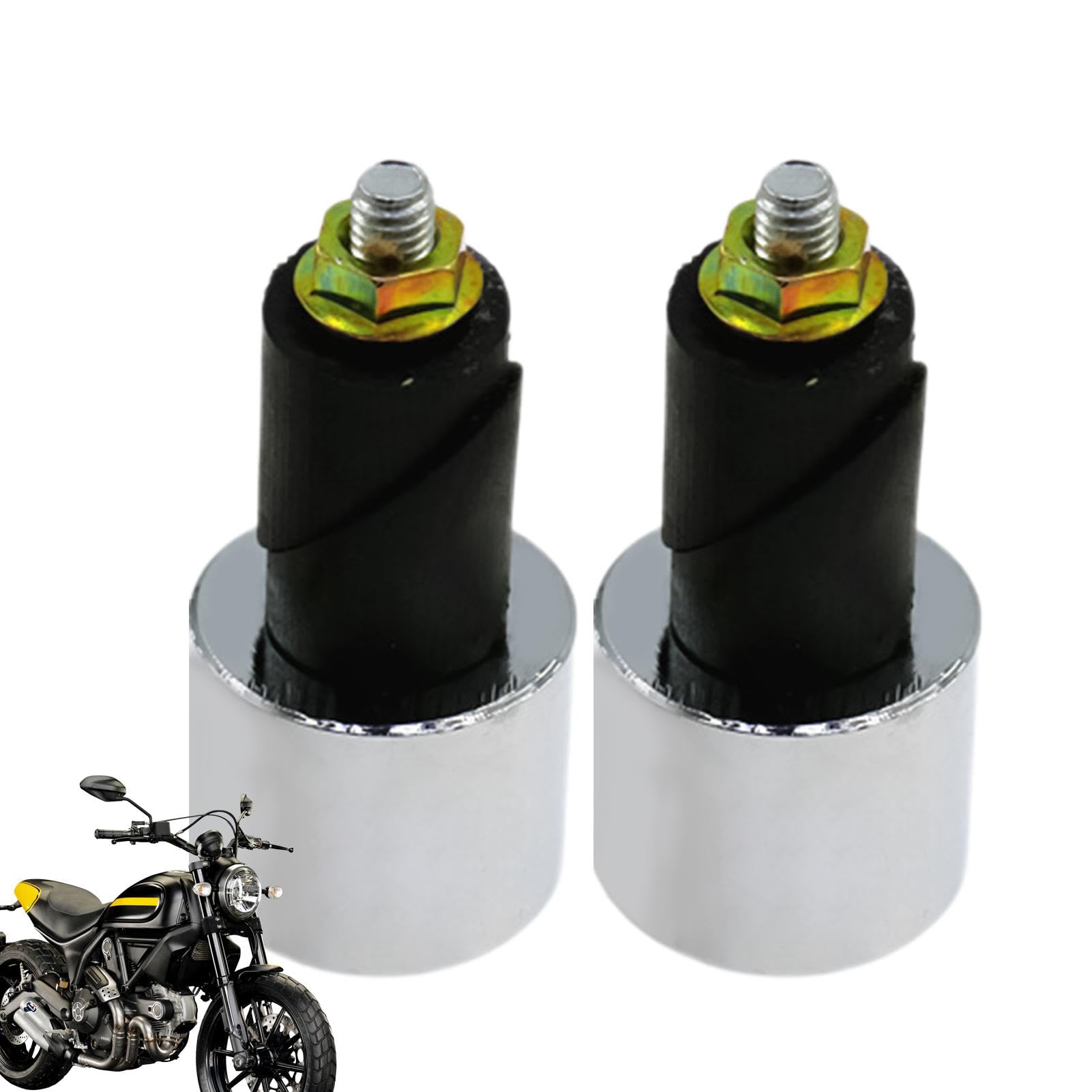 Tappi Manubrio Moto Teksome - In Ferro E Gomma, Per Ridurre Le Vibrazioni - Foto 5