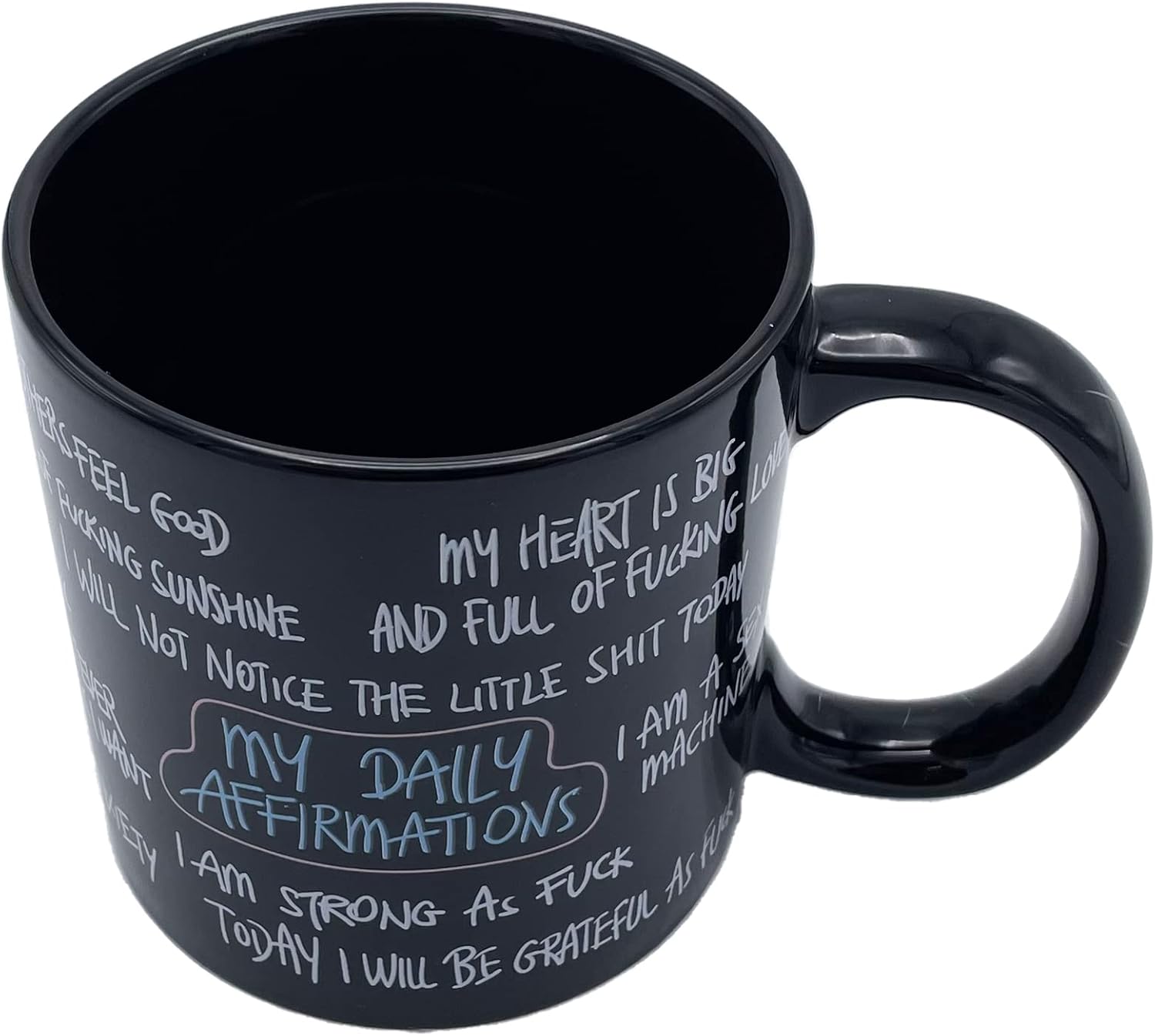Island Dogs Giant Affirmations 22-Ounce Funny Coffee Mug – Large Ceramic Cup for Coffee Lovers With Bold Affirmations & Dirty Words – Fun & Inspirational Gift - Image 4