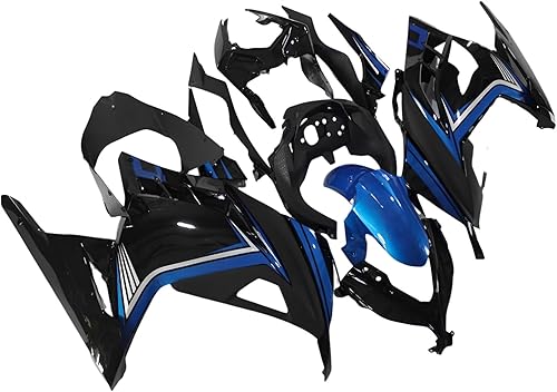 Miniatura 3 de WYNMOTO Kit de carenado completo de plástico ABS azul brillante para Kawasaki EX300R Ninja 300 2013 2014 2015 2016 2017 NINJA300 13-17 Molde de