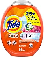 Vista 1 de Tide PODS con Downy, cápsulas de detergente líquido para ropa, frescura de abril, 85