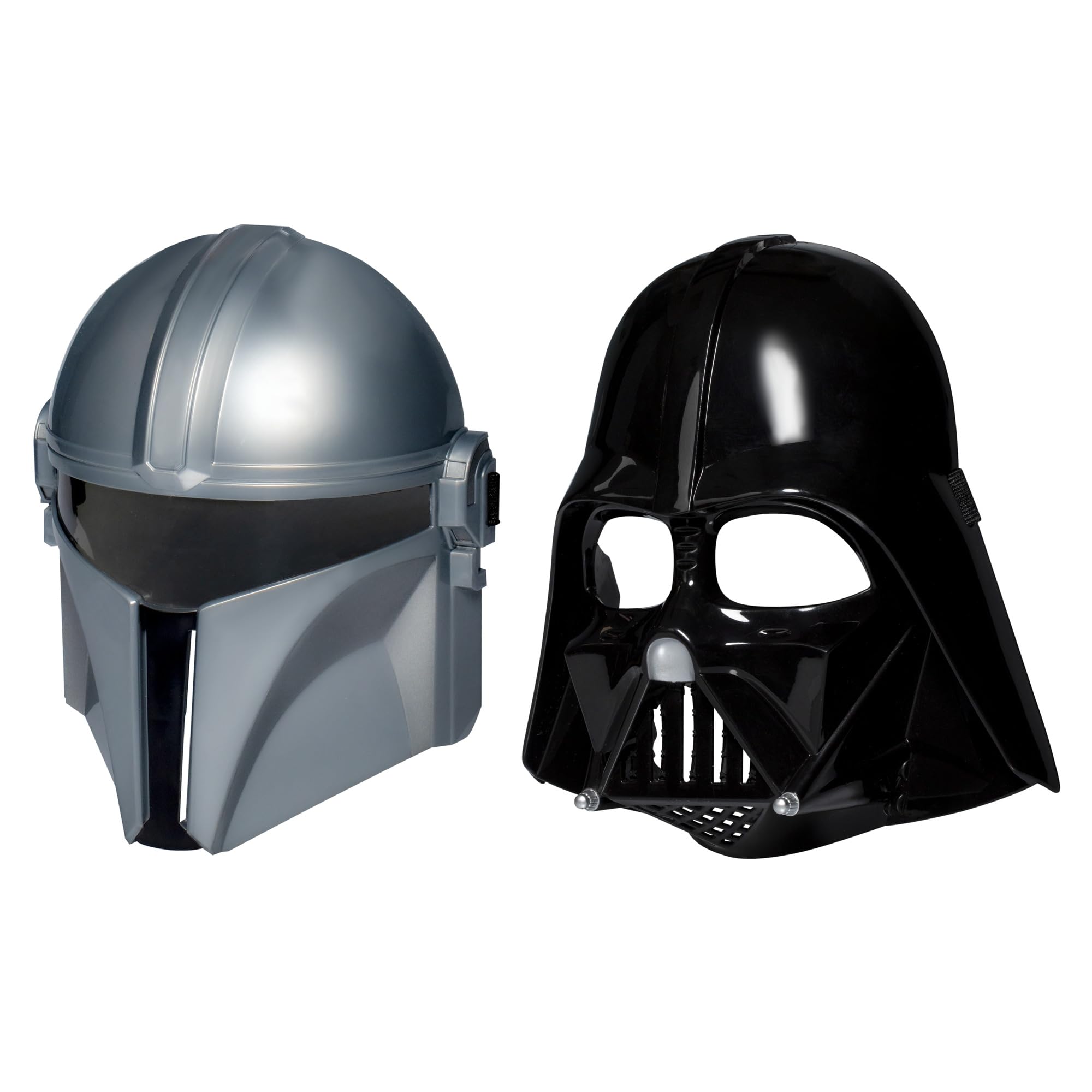 Star Wars Hasbro, Pack de Máscaras Mandalorian y Darth Vader, Juegos de Rol, héroes y Villanos, Fantasía, Cosplay, para Niños y Niñas de 5 Años o Más, Idea de Regalo