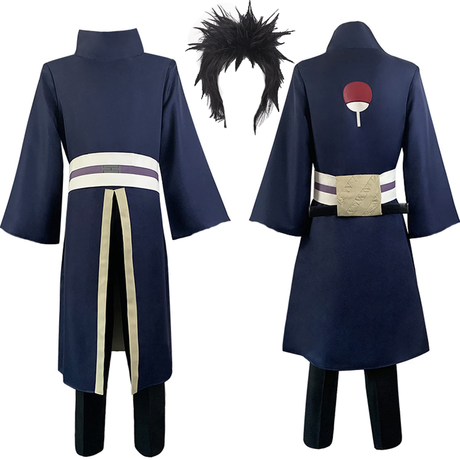 Gzcos MoonAnime Obito Uchiha Cosplay Costume Mens Suit Cloak Uniform