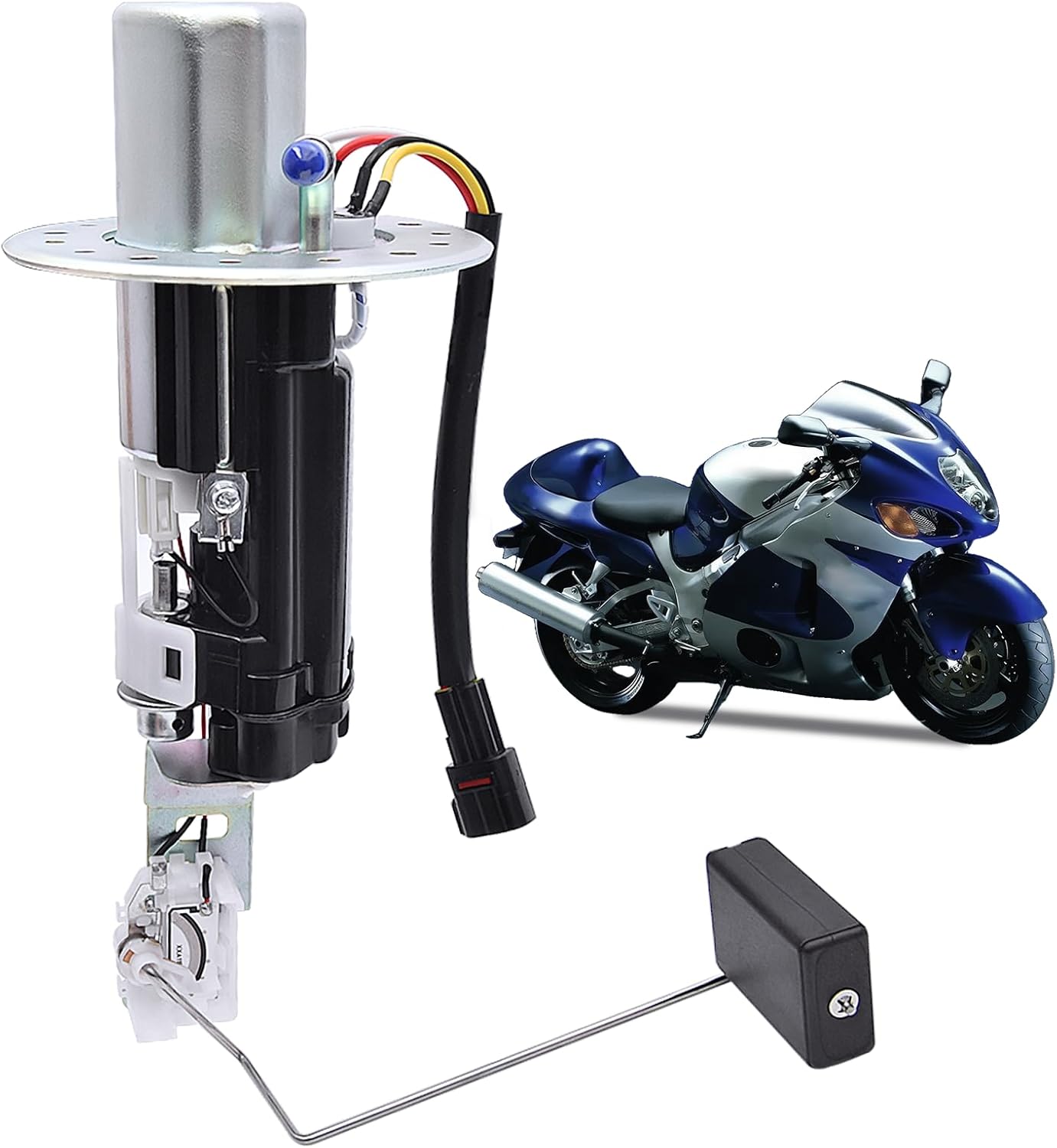 4-Pin 15100-24FB0 UC-T30SU7 Fuel Pump Module Assembly Fits for 1999-2007 Suzuki Hayabusa GSX1300R GSX1300RZ Replace UC-T30SU7, 15100-24FB0, 15100-24FA0, UCT30SU7