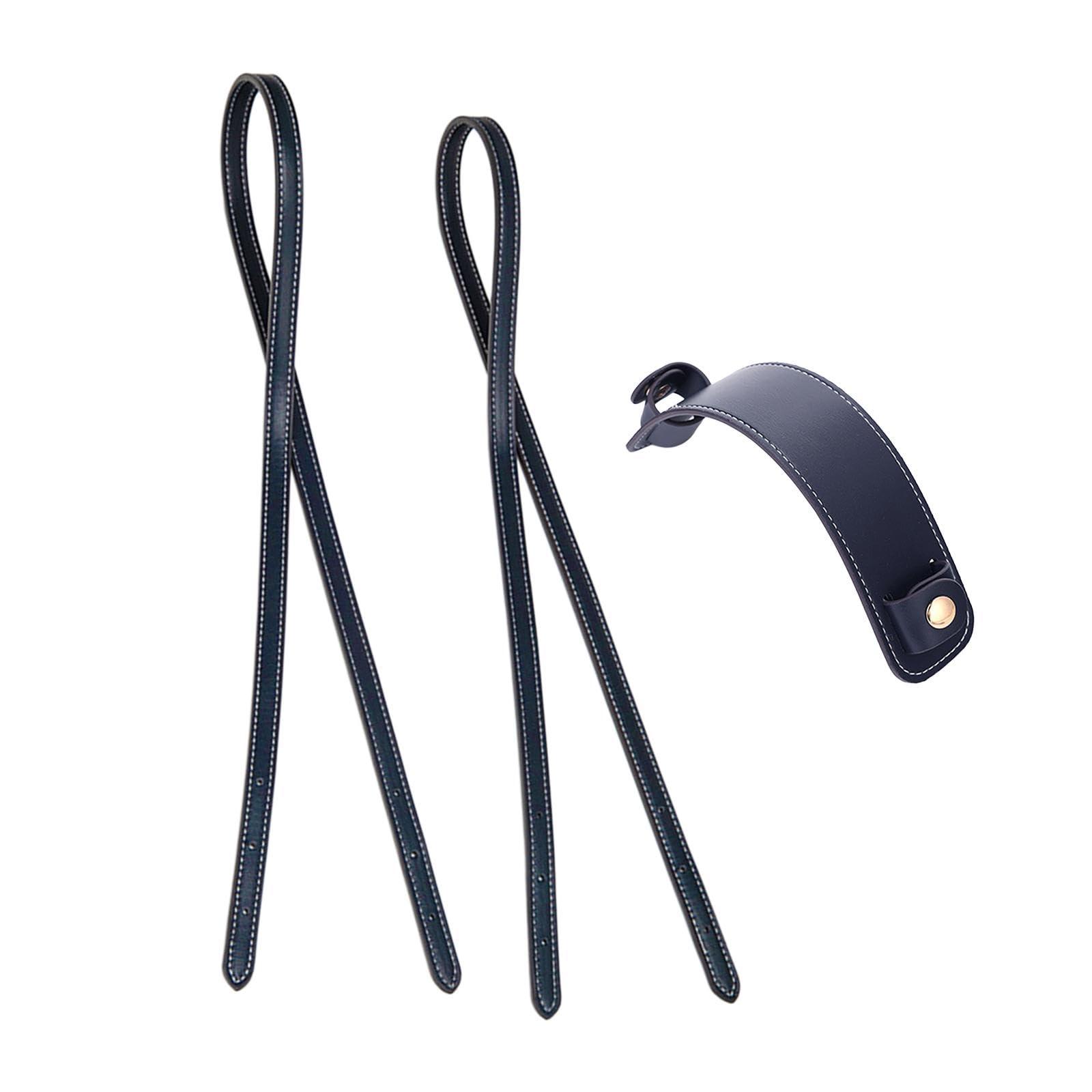 Bag Belts PU Leather Repair DIY Handbag Straps for Tote Shoulder Bag Handbag Dark Blue-image-47