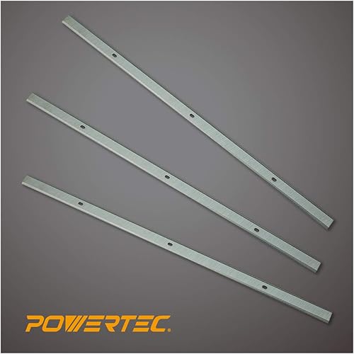 Miniatura 4 de POWERTEC Cuchillas cepilladoras de 13 pulgadas para cepilladoras WEN PL1303, 6552T, 6552, repuesto para cuchillos cepilladores BP133K, BP133M, juego