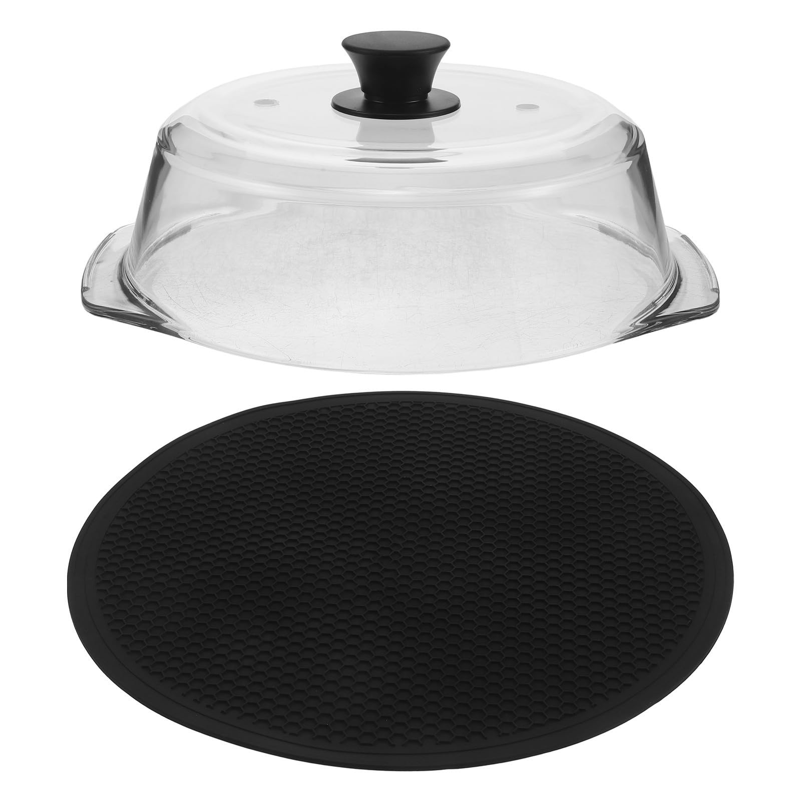 Tapa de Cristal de 23cm para Microondas con Ventilación