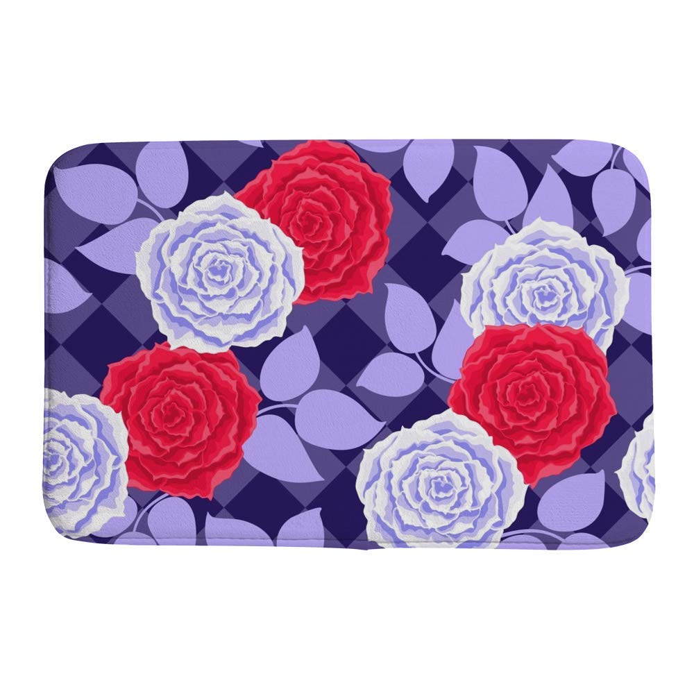 Tapis de bain antidérapant pour décorer une salle de bain violette