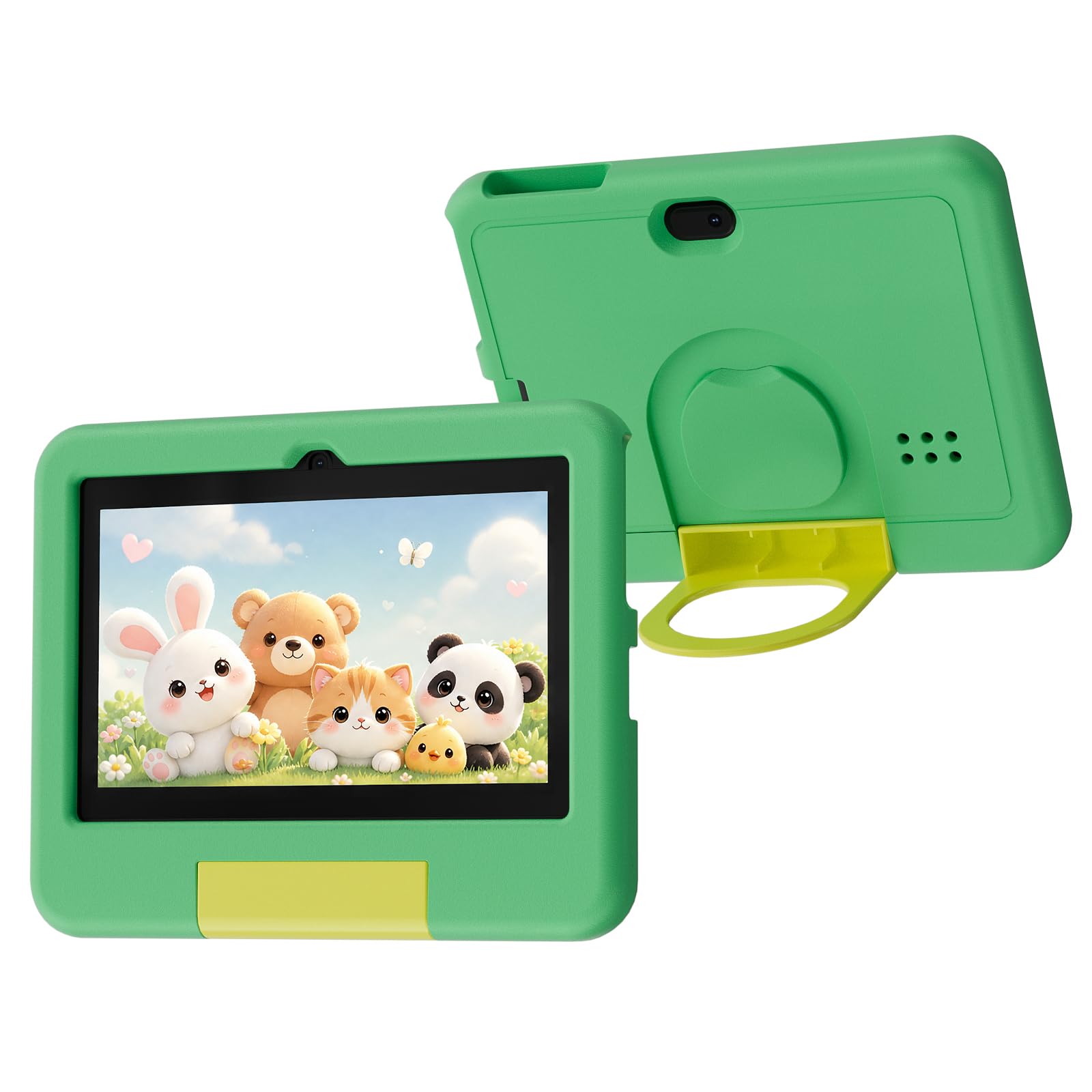 Kids Tablet, 7 inch Android Tablet for Kids, 4GB RAM 32GB ROM 1TB Expand, Toddler Tablets with Parental Control, IPS Screen, Dual Camera, Educational, Games, Shockproof Case for Boys/Girls (Green)-image-21