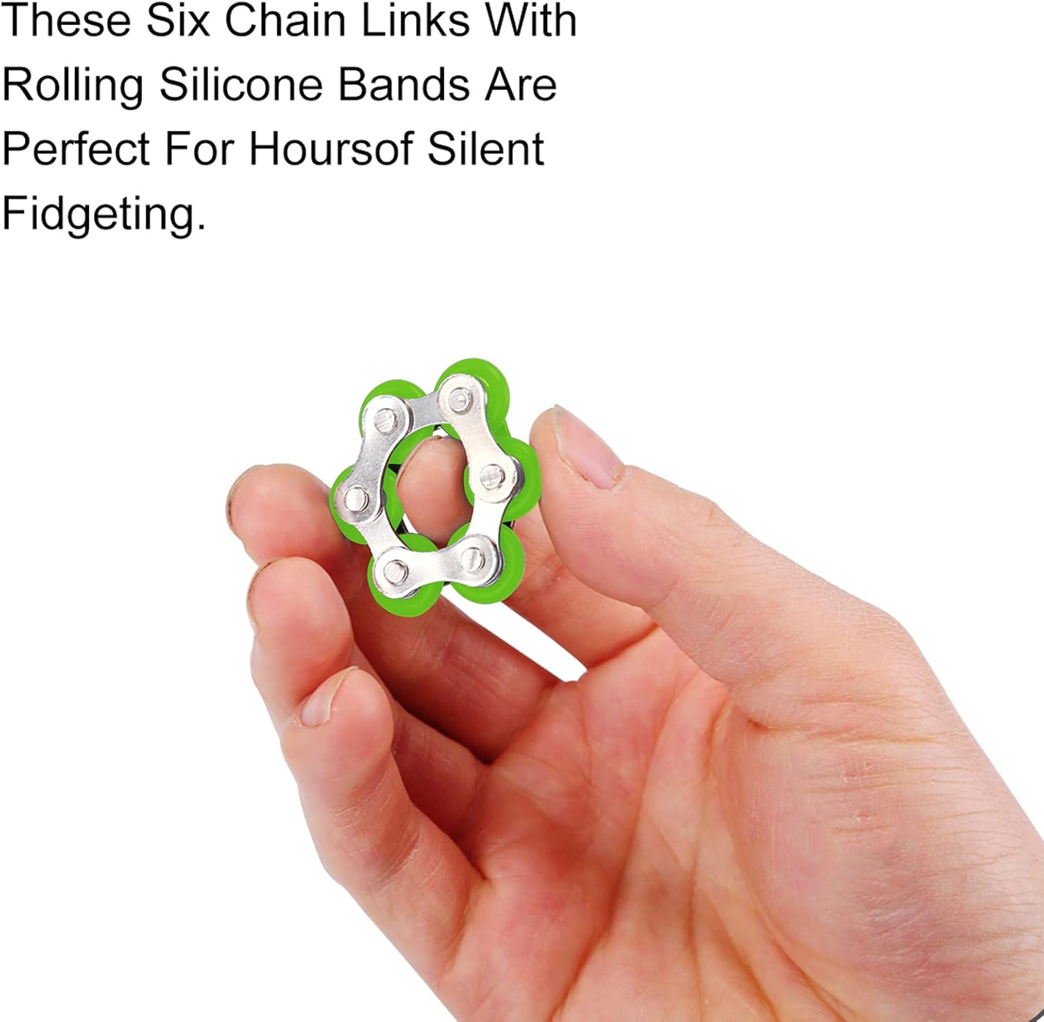 CaLeQi Bike Roller Flippy Chain Fidget Toy,Perfect for ADHD, Anxiety