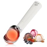 Heated Ice Cream Scoop – Electric Scooper for Hard Ice Cream and Desserts&comma; Handheld Heating Up to 158°F&comma; Rechargeable with LED Display&comma; Easy to Clean&comma; Ideal Summer Gift