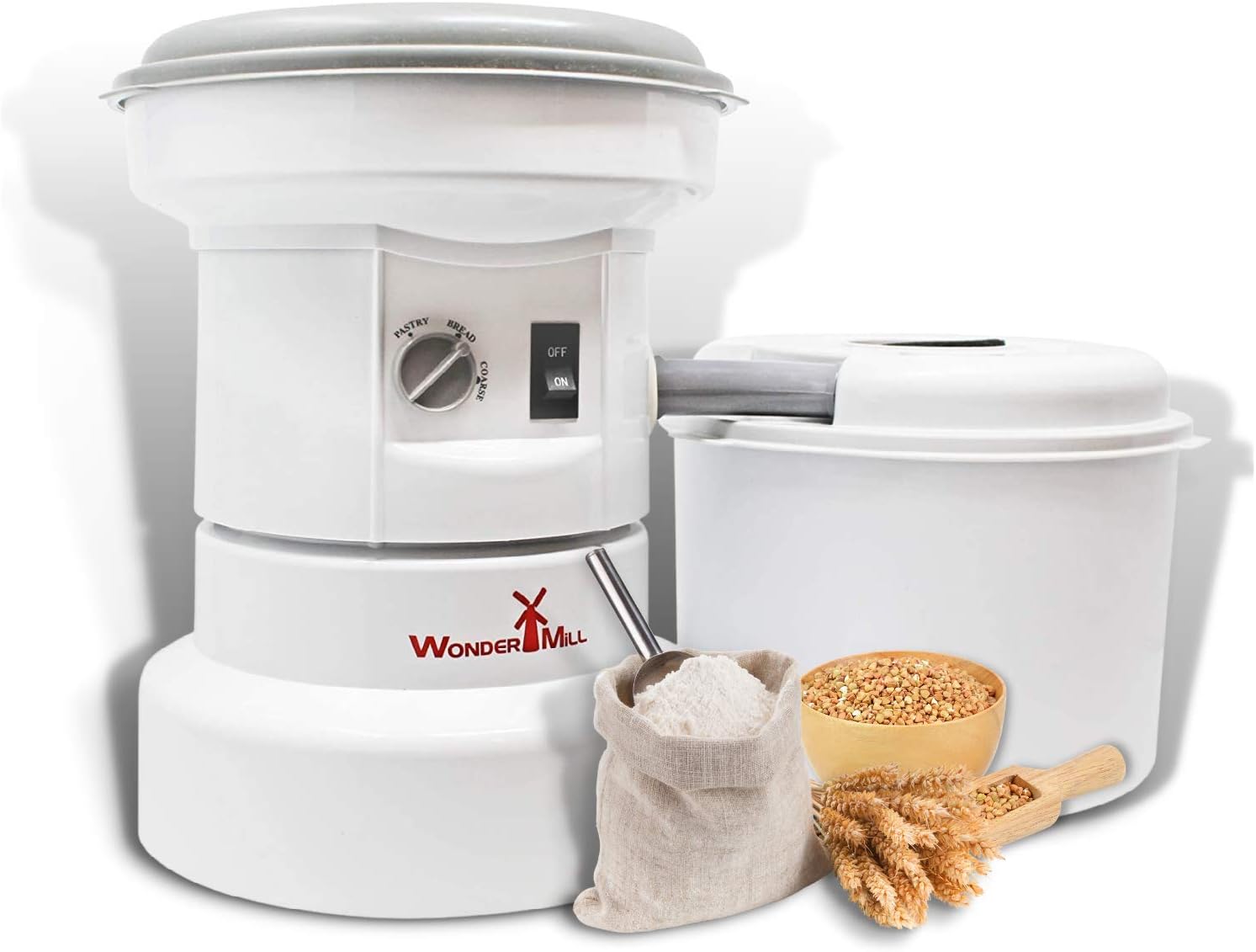 Powerful Electric Grain Mill Wheat Grinder for Home and Professional Use - Hi...