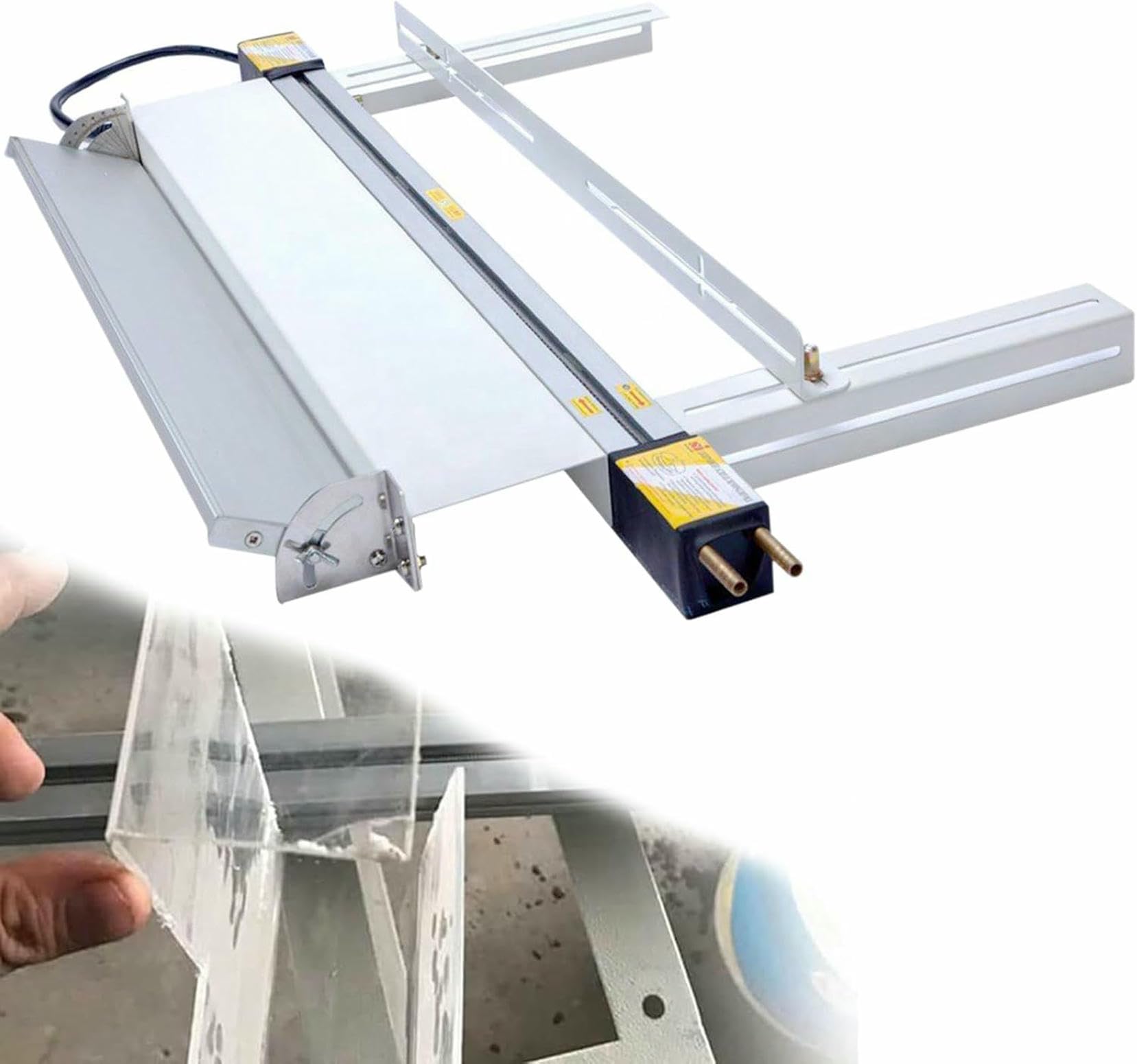 Machine de flexion en tôle acrylique et PVC 1-6mm avec support d'angle réglable