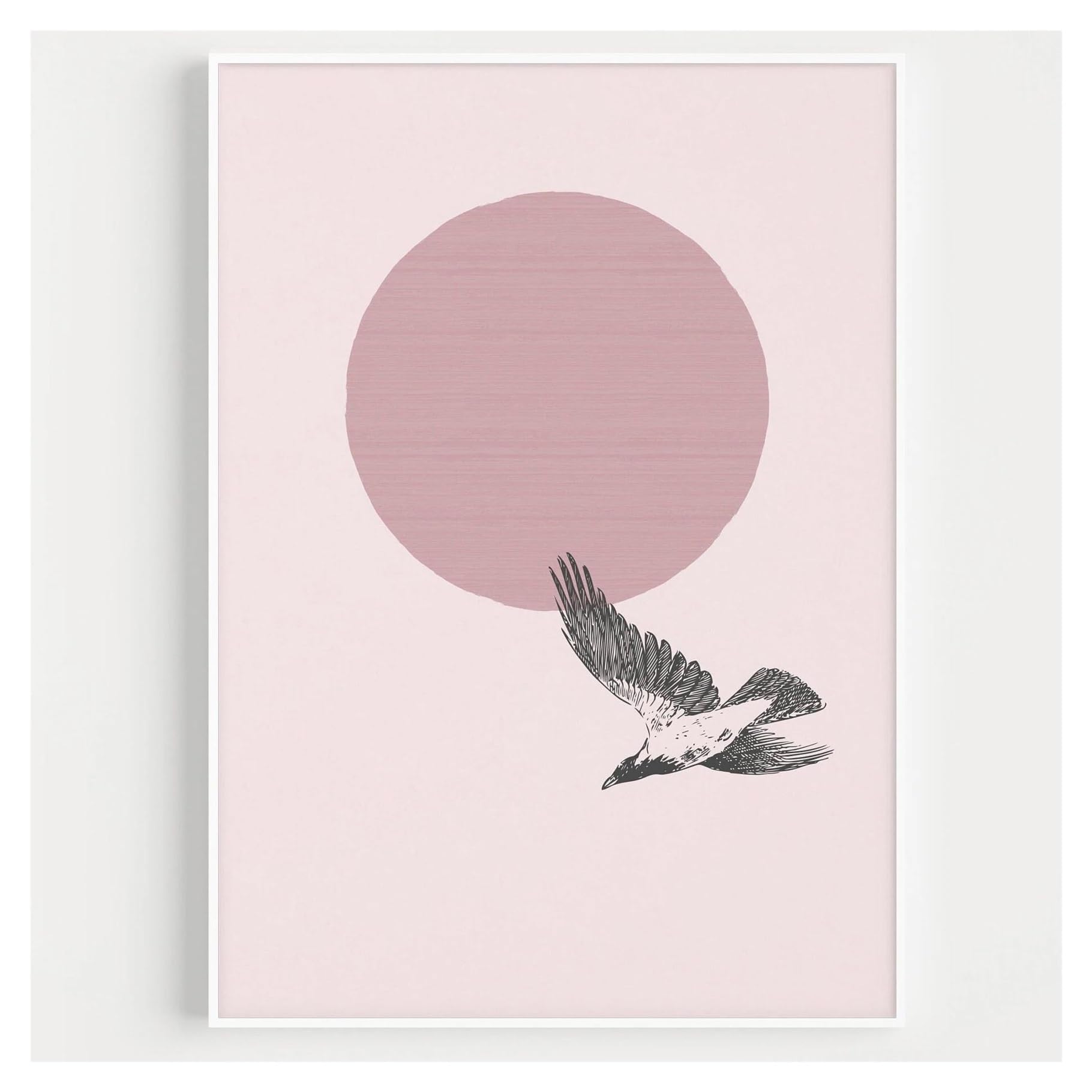Tableau déco nature vintage oiseau azur pour une ambiance poétique