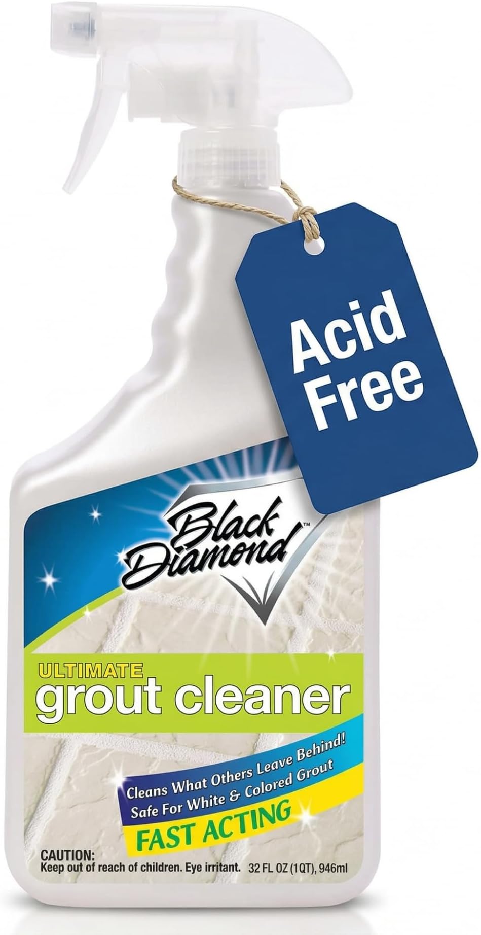 Ultimate Grout Cleaner Spray for Tile - Heavy Duty Grout and Tile Cleaner for Tile Floors & Shower Grout Cleaner - Tile Floor Cleaner Removes Dirt, Grease and Soap Scum from Tile & Grout - 1-Quart.