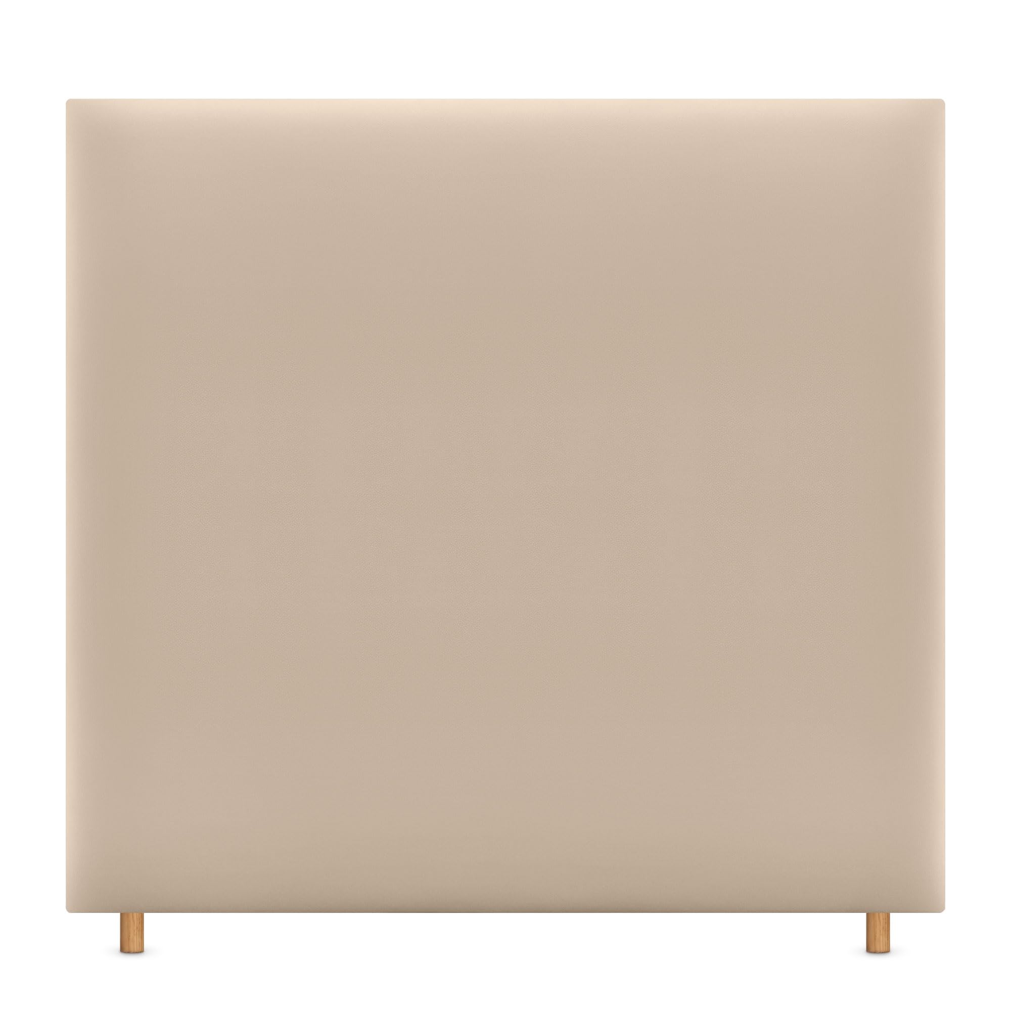 DHOME Cabecero de Polipiel o Tela Aqualine Liso hasta el Suelo cabeceros Cabezal tapizado Cama (160x120cm (150/160), Polipiel Beige)