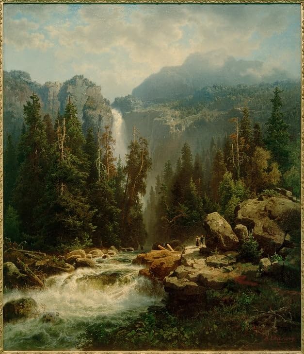 Peinture Poster Impression Tableaux de paysage norvégien 60x90cm pour décoration murale de salon
