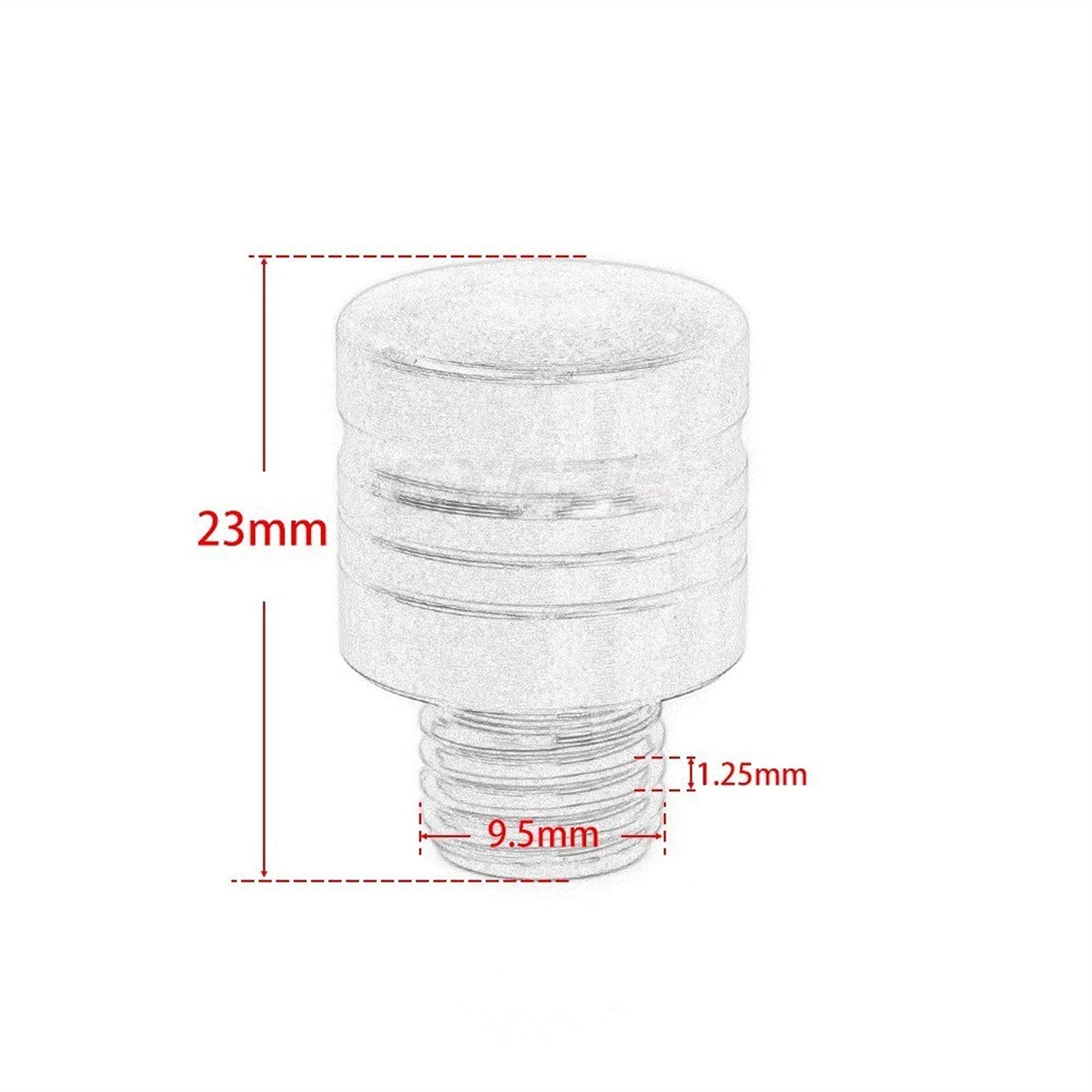 Motorrad Spiegellochstopfen XSR700/900 - CNC Aluminium Schwarz