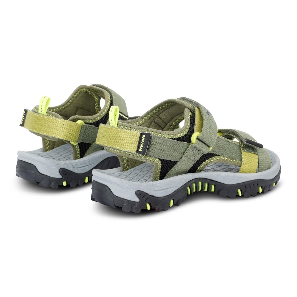 Regatta Kids Blaze Sandals, Breathable & Durable with Adjustable Versitile Fit - Perfect for Outdoors, Walking & Camping Green