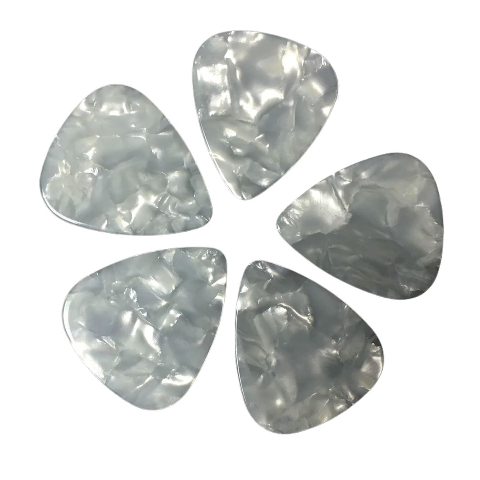 500 Púas De Guitarra Con Perlas Blancas Mixtas. | 500 púas de guitarra con perlas blancas, 4 grosores for bajos acústicos