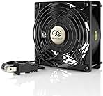 AC Infinity AXIAL 1238, Muffin Fan, 115V 120V AC 120mm x 38mm High Speed, for DIY Cooling Ventilation Exhaust Projects