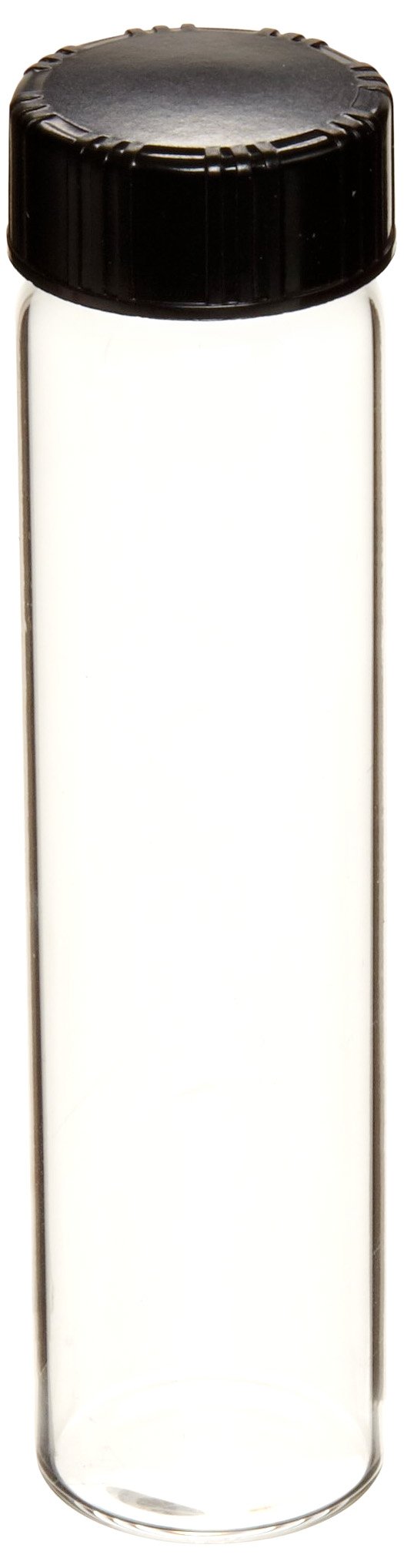 Kimble Kimax 60957D-4 Borosilicate Glass 4 Dram Screw Thread Dram Vial, with Rubber Lined Closure (Pack of 144)