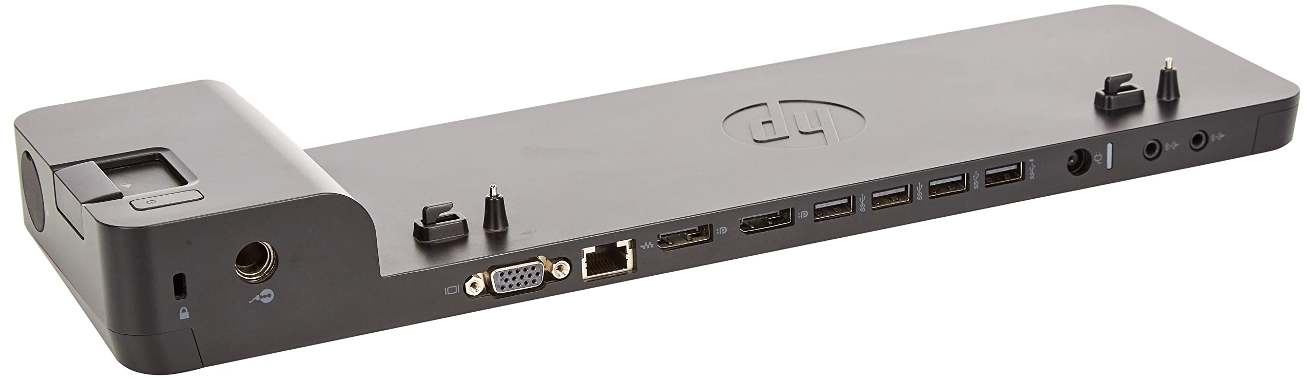 Docking station UltraSlim HP, D9Y32AA#ABB-RFB, Refurbished con PSU, Argento (Silver), Compatibile con HP ProBook, EliteBook, Pavilion, Spectre, Omen, Envy, ZBook con interfaccia USB 2.0