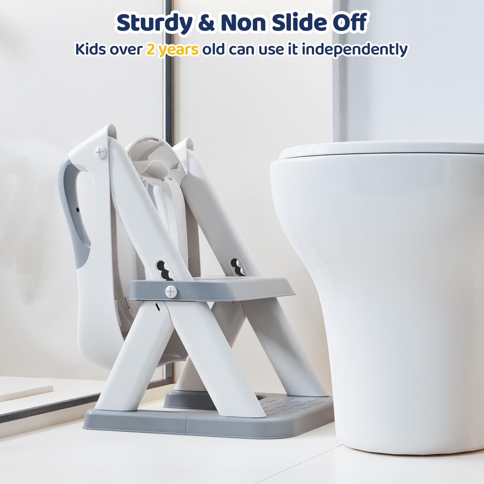 Wimaha Wc-bril Voor Kinderen, Baby Potty Training, Toilettrainer, Toiletbril Voor Jongens En Meisjes Gevorderde Serie Comfortabele Ronde Handgreep Dubbel Anti Slip Ontwerp Met Spatbescherming Wimaha Wc-bril Voor Kinderen, Baby Potty Training, Toilettrainer, Toiletbril Voor Jongens En Meisjes Gevorderde Serie Comfortabele Ronde Handgreep Dubbel Anti Slip Ontwerp Met Spatbescherming