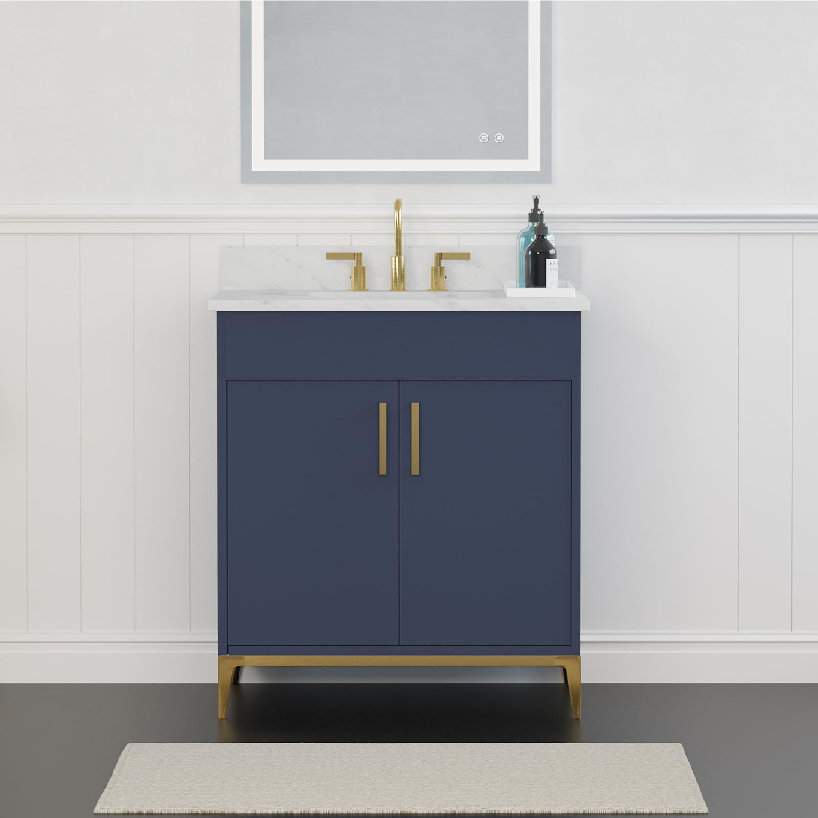 DELUXE LIVING 30'' Bathroom Vanity with Sink Combo, Bathroom Vanities ...