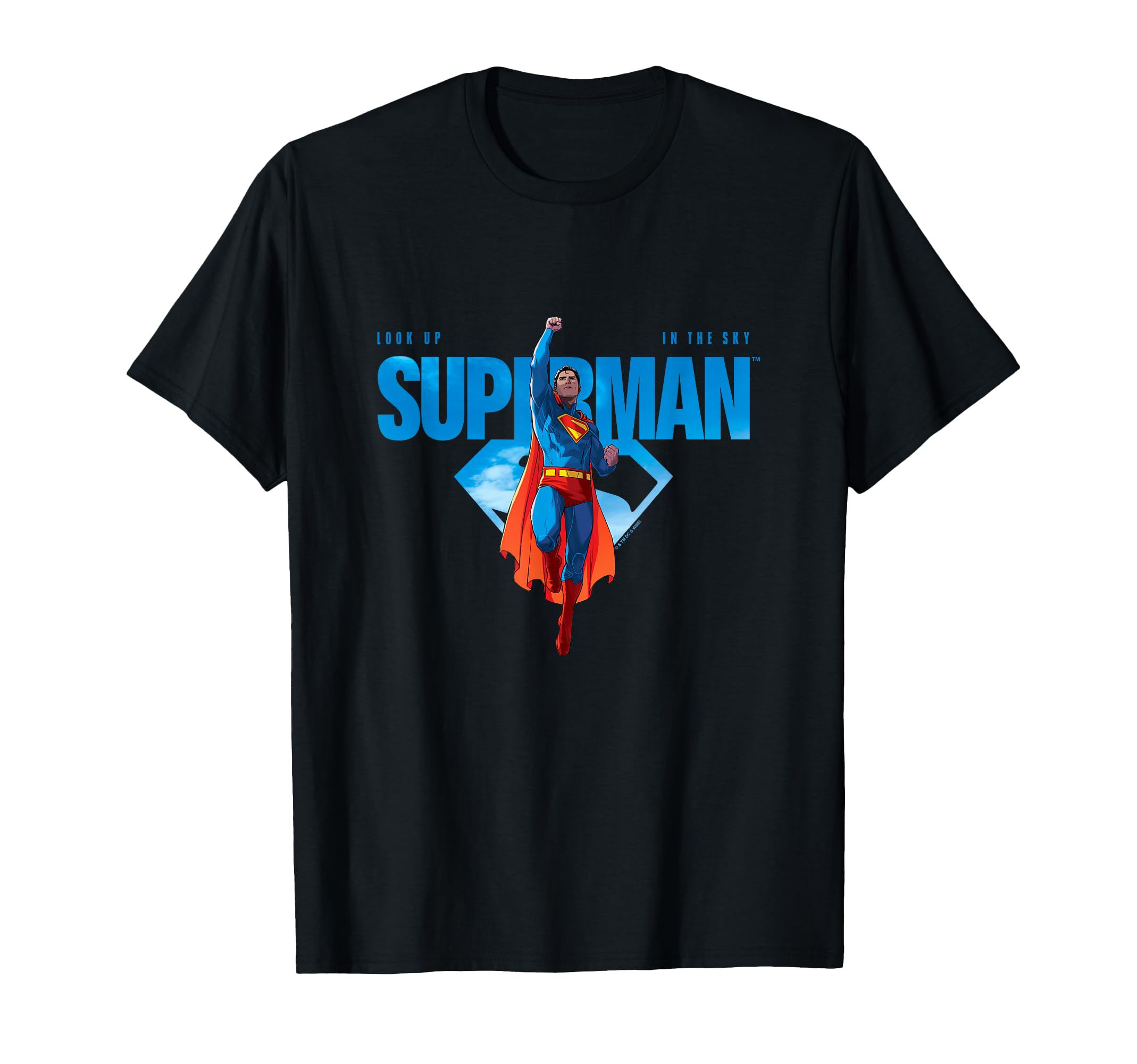 Superman (2025) Look Up In The Sky Superman Logo T-Shirt