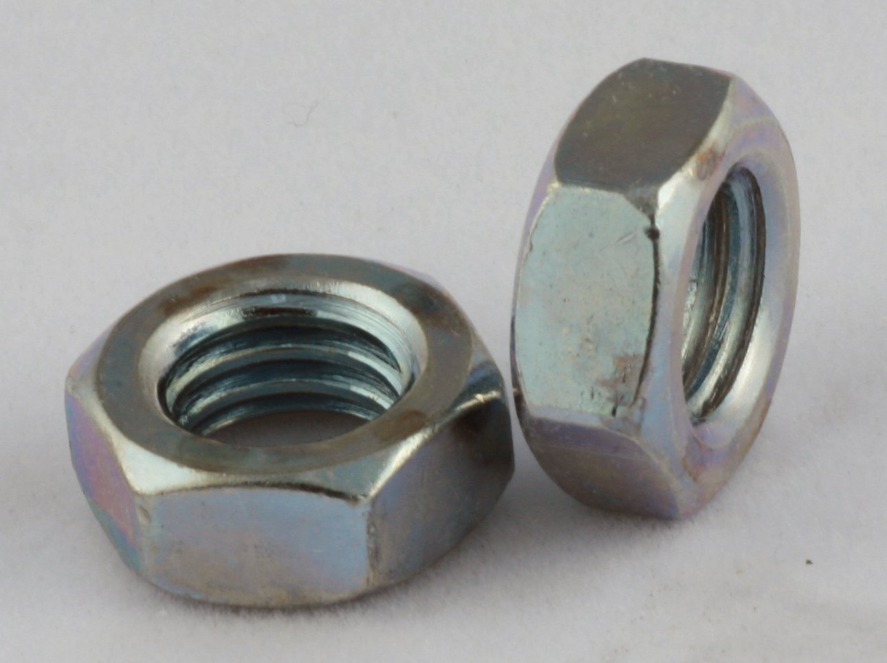 3/4-16 Finished Hex Jam Nuts UNF Fine Thread Zinc 25 Pack