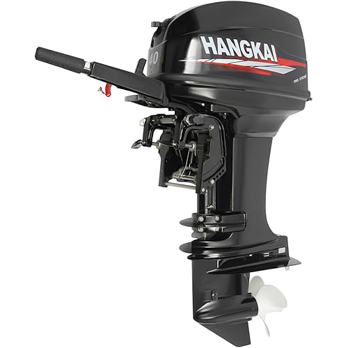 2Stroke 40HP Outboard Motor, 703CC Outboard Engine Heavy Duty Long Shaft Fishing Boat Engines Marine Engine With Water Cooling & CDI Ignition For Outdoor Adventure Boat Canoe 25.7KW 5500RPM